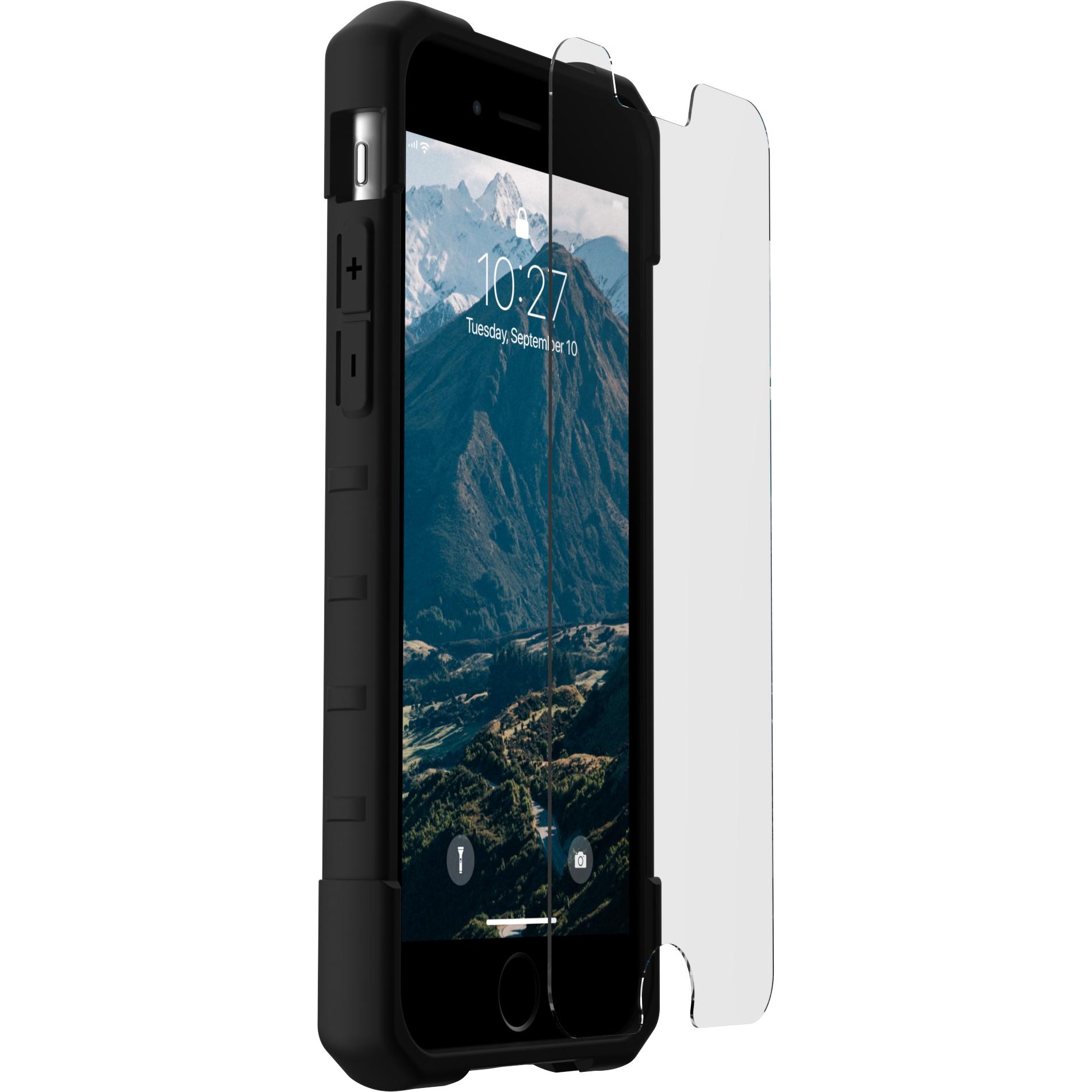 UAG Screen Protector Shield (1 Stück, Apple iPhone 8, Apple iPhone 7), Smartphone Schutzfolie, Transparent