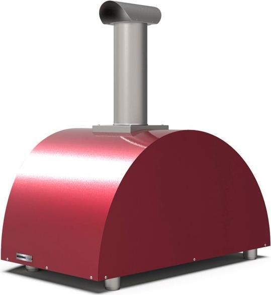 Actual product image Alfa Forni Moderno 3 Pizzas Wood Antique Red (Pizza oven wood)