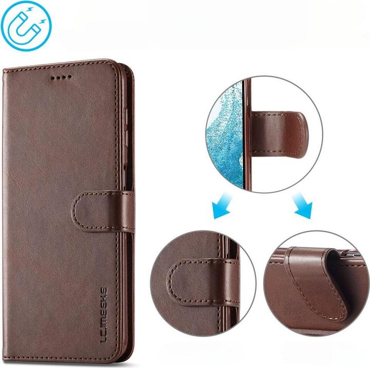Produktbild LC.Imeeke Galaxy A35 - Leder Etui Hülle dunkelbraun (Samsung Galaxy A35)