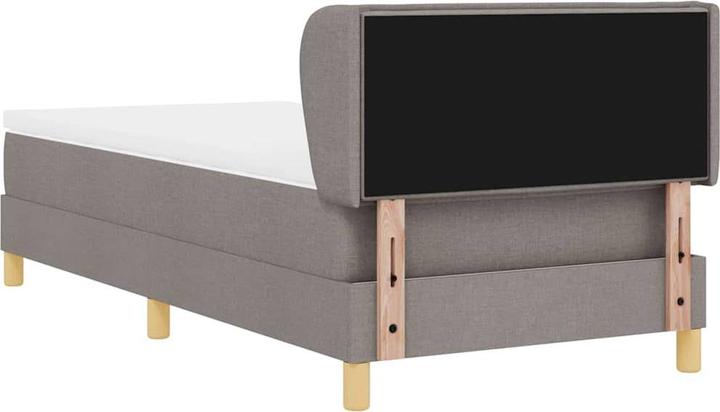 Produktbild VidaXL Boxspringbett Mit Matratze Stoff Taupe (80 x 200 cm)