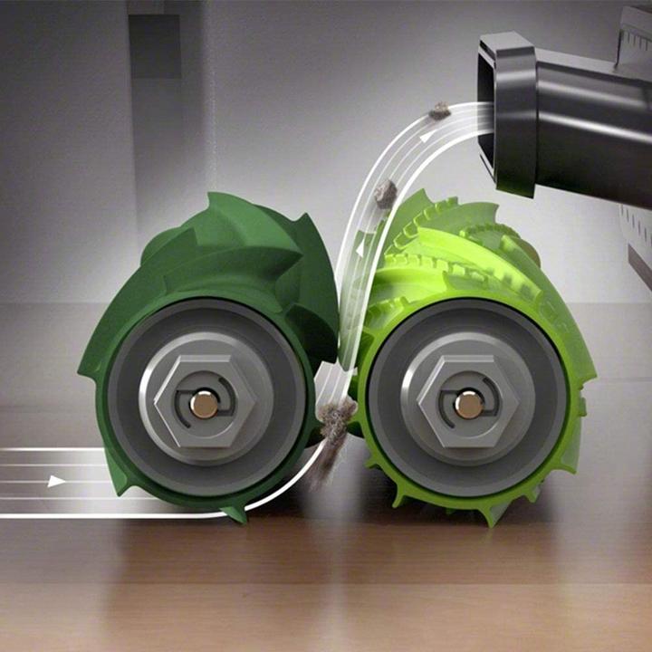 Actual product image Werkstein Ersatz Gummi Lamellen Bürsten für iRobot Roomba Staubsauger Roboter - 2er Set