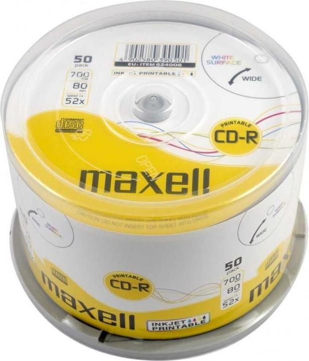 Produktbild Maxell CD-R 700Mb 52x (50x)
