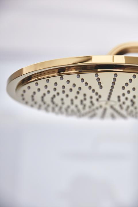 Productafbeelding Grohe Hoofddoucheset Rainshower Cosmopolitan 310 26066GL0 31 cm incl. douchearm 38 cm cool sunris (1 Type balk, 8 l/min)