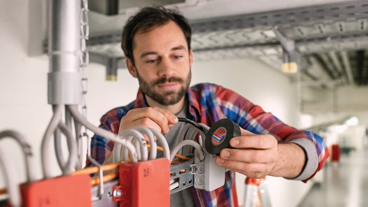 Immagine prodotto tesa Nastro isolante elettrico, nastro adesivo resistente al calore per isolare, riparare e impacchettare (19 mm)