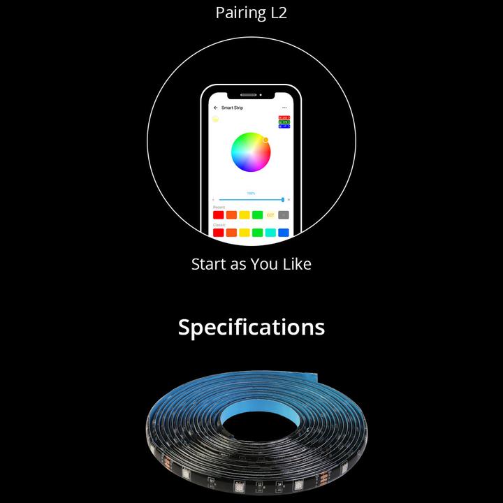 Actual product image Sonoff L2 Smart Led Light Strip 2m (RGB, 200 cm, Indoor)