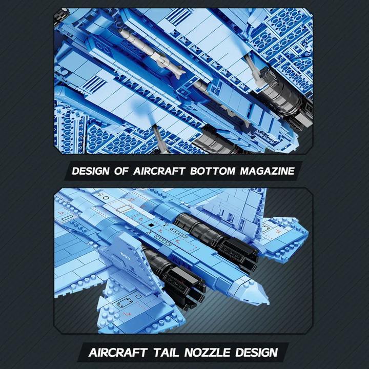 Actual product image ReoBrix SU 57 Sukhoi SU57 Update Version 2024 - SU-57 Sukhoi New Version