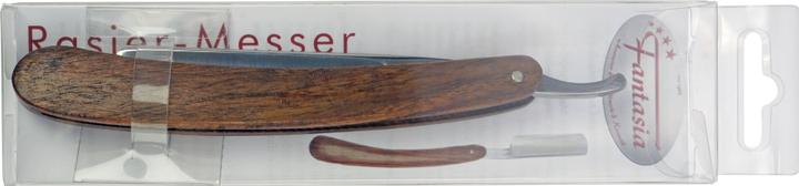 Produktbild Rasiermesser aus spanischem Karbonstahl, Palisander- Echtholzschale, Länge 17,5 cm
