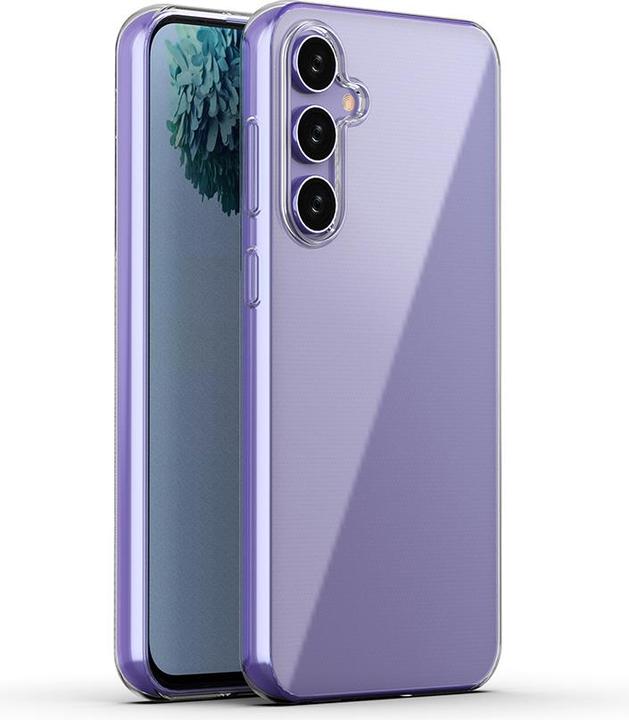 Actual product image Hurtel Ultra Clear silicone case for S23 FE, transparent