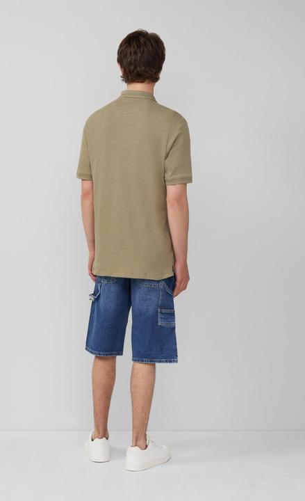 Image du produit S.Oliver Polo-Shirt Flammgarn-Poloshirt mit Brusttasche und Stickerei (XL)