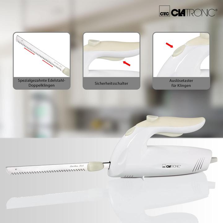 Produktbild Clatronic Elektromesser EM 3062 Weiss (42 cm)