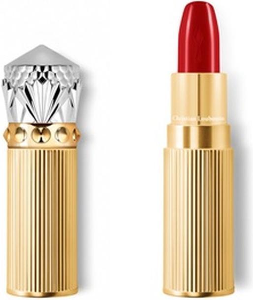 Actual product image Christian Louboutin Silky Satin On The Go 3g 001 Rouge Louboutin - A Luxurious Lip Product (001 Rouge Louboutin)