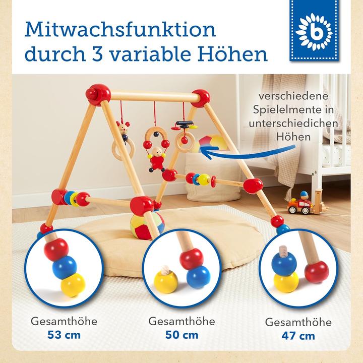 Immagine prodotto Bieco Trapezio da gioco, rosso regolabile in altezza