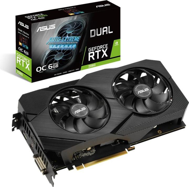 Image du produit ASUS Double -RTX2060-O6G-EVO NVIDIA GeForce RTX 2060 GDDR6 (6 Go)
