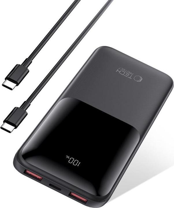 Actual product image Tech-Protect Powerbank PB01 10000mAh 22.5W - black (10000 mAh)