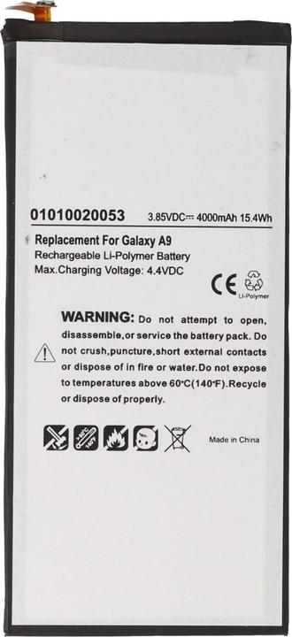 Actual product image AccuCell Battery Samsung Galaxy A9, EB-BA900ABE