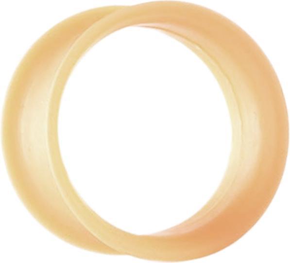 Actual product image Star Piercing Flared tunnel peach (without brass, Silicone)