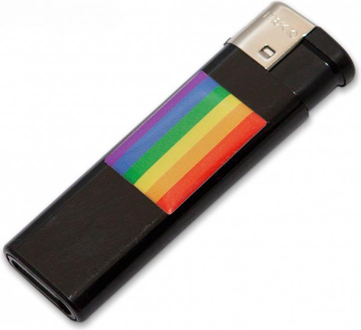 ? Lichter Zwart Met Lgbt Vlag