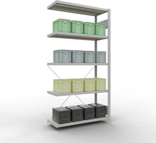 Actual product image Schulte Lagertechnik MULTIplus250 boltless bay system with cross brace