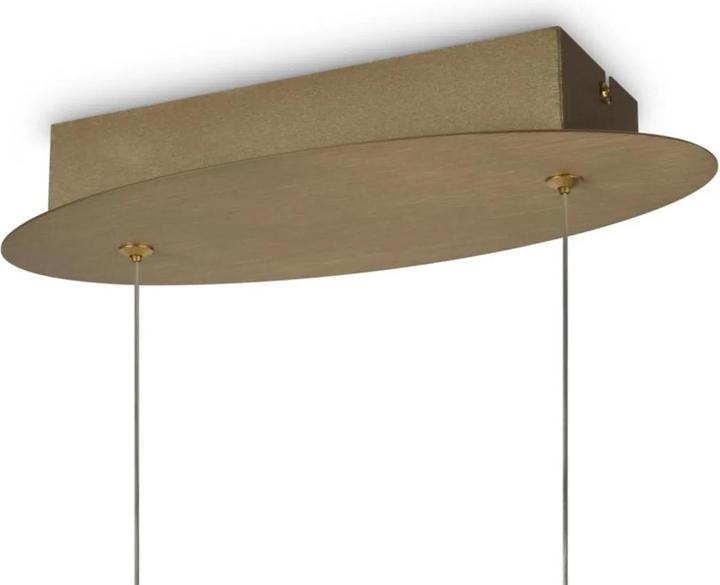 Actual product image Maytoni Curve LED pendant light, pendant light 42W gold colour 85Ra neutral white (2800 lm)