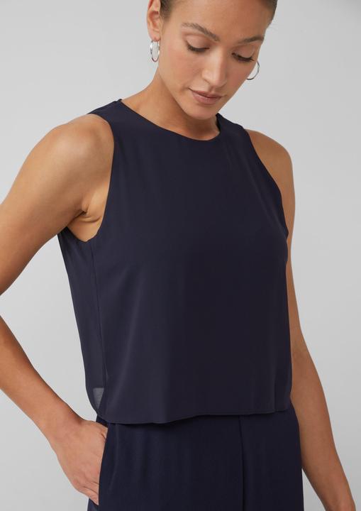 Produktbild S.Oliver Overall Ärmelloser Jumpsuit mit Chiffon-Layer (42)