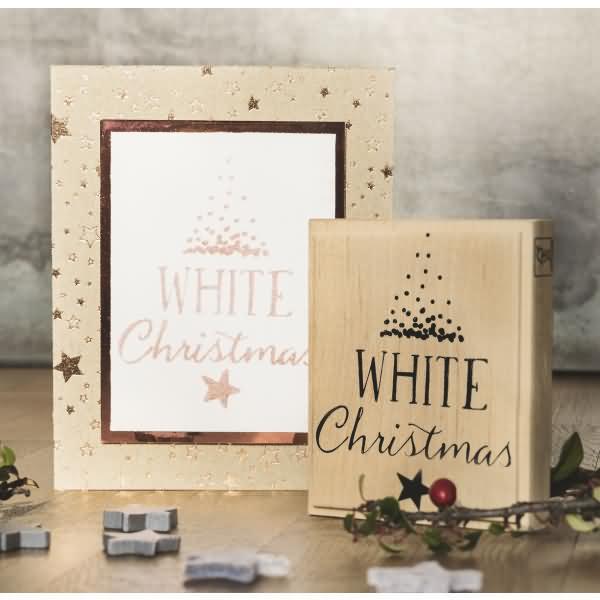 Produktbild Heyda Motivstempel 'White Christams' 6,5x8,2cm