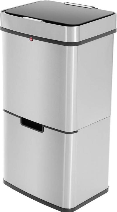 Produktbild Hailo Öko Vario XL, Design-Sensor-Mülltrenner, 25 + 25 + 4 ltr, Edelstahl Anti-Fingerprint (50 l)