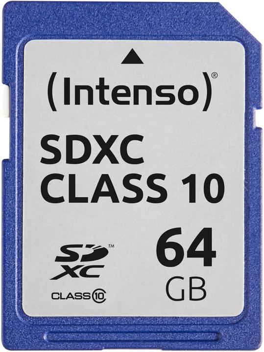 Immagine prodotto Intenso SD Class 10 (64 GB, SDXC, U1)
