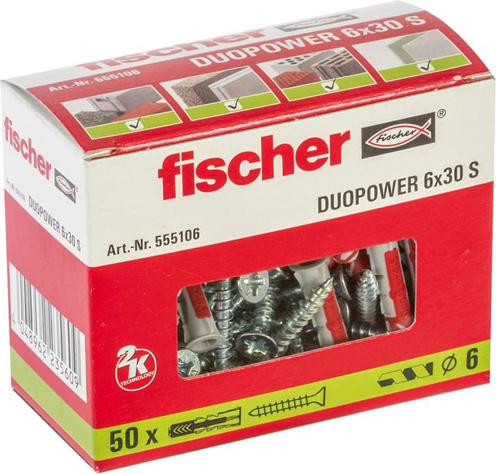 Produktbild Fischer 94626 Unidue UX 10X60 R WH NV (50 Stk.)