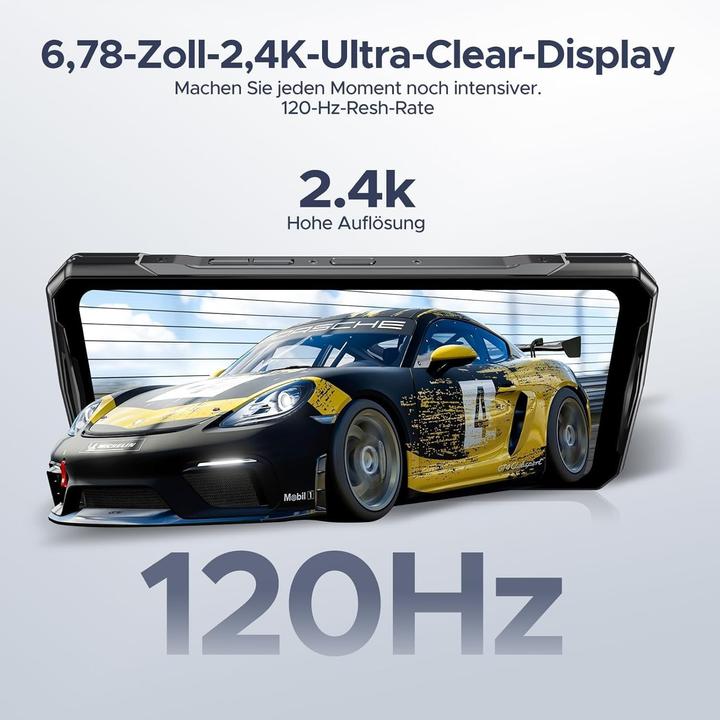 Immagine prodotto Doogee V40 (512 GB, Argento, Rosso, 6.78", Doppia SIM, 5G)