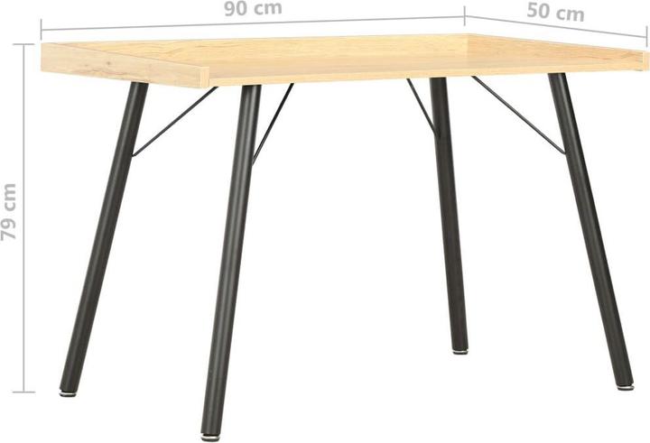 Actual product image vidaXL Computer Tisch (90 x 50 x 79 cm)