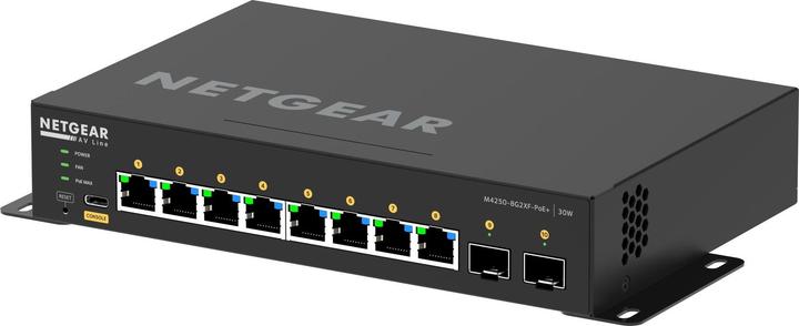 Actual product image Netgear 10PT, M4250-8G2XF-POE+, Managed Switch (10 ports)