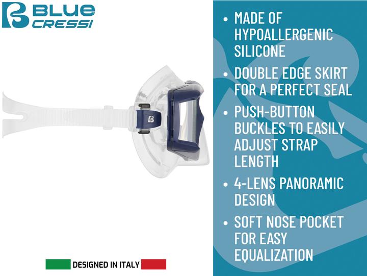 Productafbeelding Cressi Horizon + Scilla Schnorchel-Kombiset