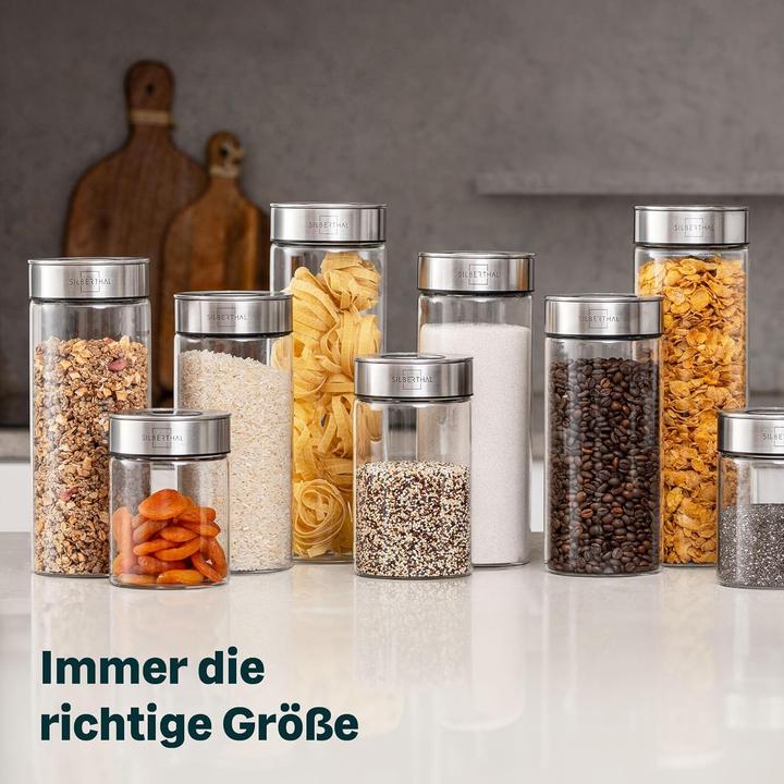 Actual product image Silberthal 6-teiliges Vorratsglas-Set mit Deckel