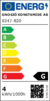 Energie-Label Konstsmide Micro LED Lichterkette, 50 Lampen (4.99 m)