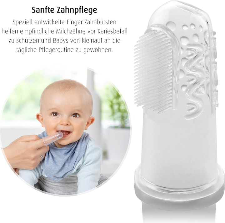Actual product image Reer Finger Toothbrush (Soft, 2 x)