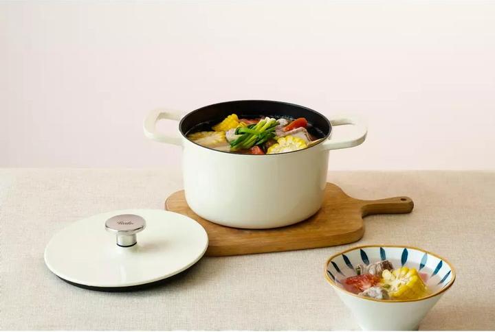 Image du produit Fissler Cocotte en fonte ronde, ivoire blanc (Casserole, Fonte, 20 x 15 cm)