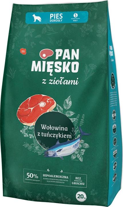 Produktbild Pan Miesko Pan Mięsko Z Ziołami Wołowina z tuńczykiem (dorosły) chrupki S 20kg