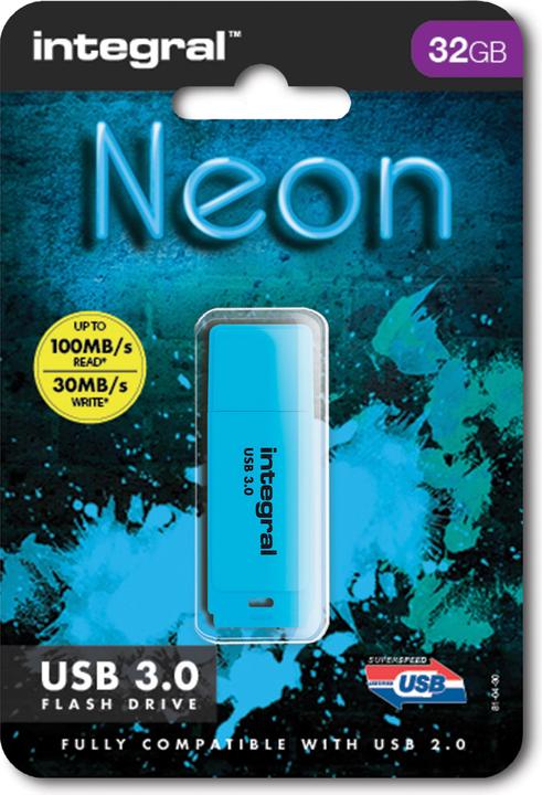 Productafbeelding USB3.0 DRIVE NEON UP TO R-100 W-30 MBS USB flash drive USB Type-A 3.2 Gen 1 (3.1 Gen 1) (32 GB, USB-A)