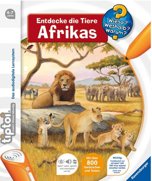 Actual product image tiptoi Discover the animals of Africa