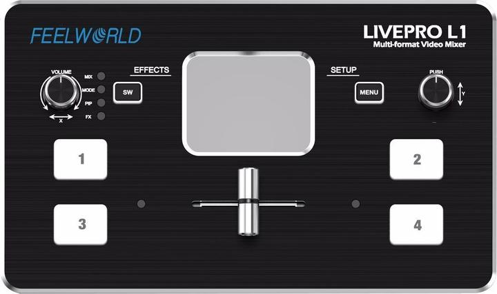 Immagine prodotto Feelworld Switcher video per live streaming LivePro L1 con 4 ingressi HDMI (Accessori video vari)