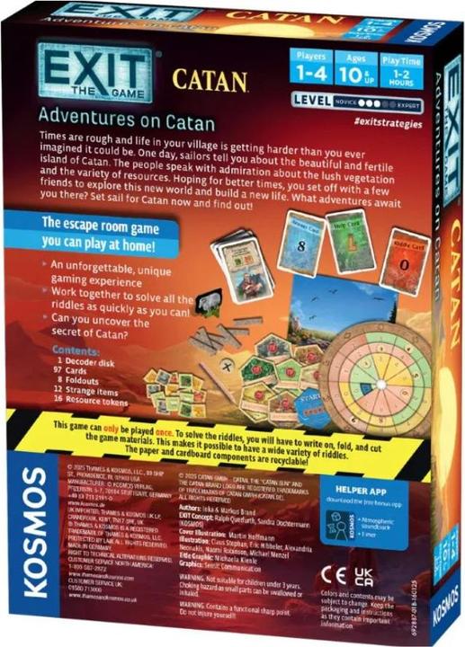 Productafbeelding Thames & Kosmos Exit: Adventures on Catan (EN) (KOS8002) (Engels, 1 - 4 Spelers)