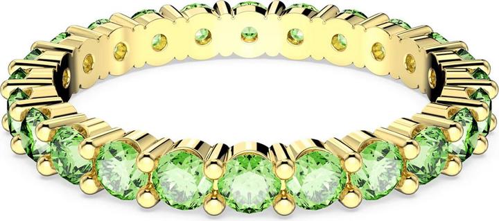 Actual product image Swarovski Matrix Ring Round Cut Green Gold (52)