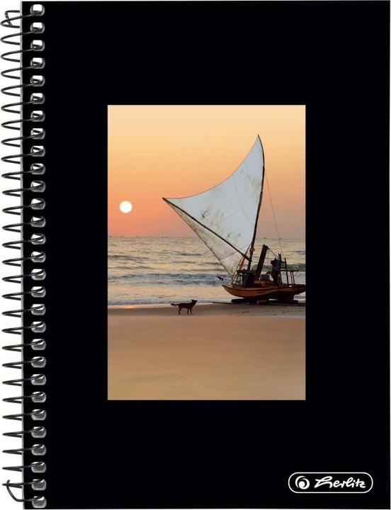 Actual product image Herlitz Spiral notepad 10x14/70BL assorted (Checked, No binding)