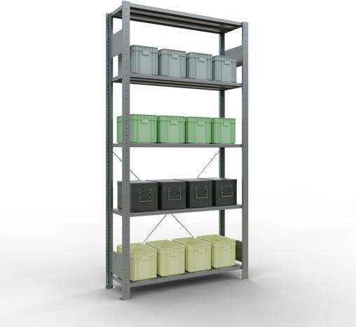 Actual product image Schulte Lagertechnik MULTIplus85 basic racking system with cross braces