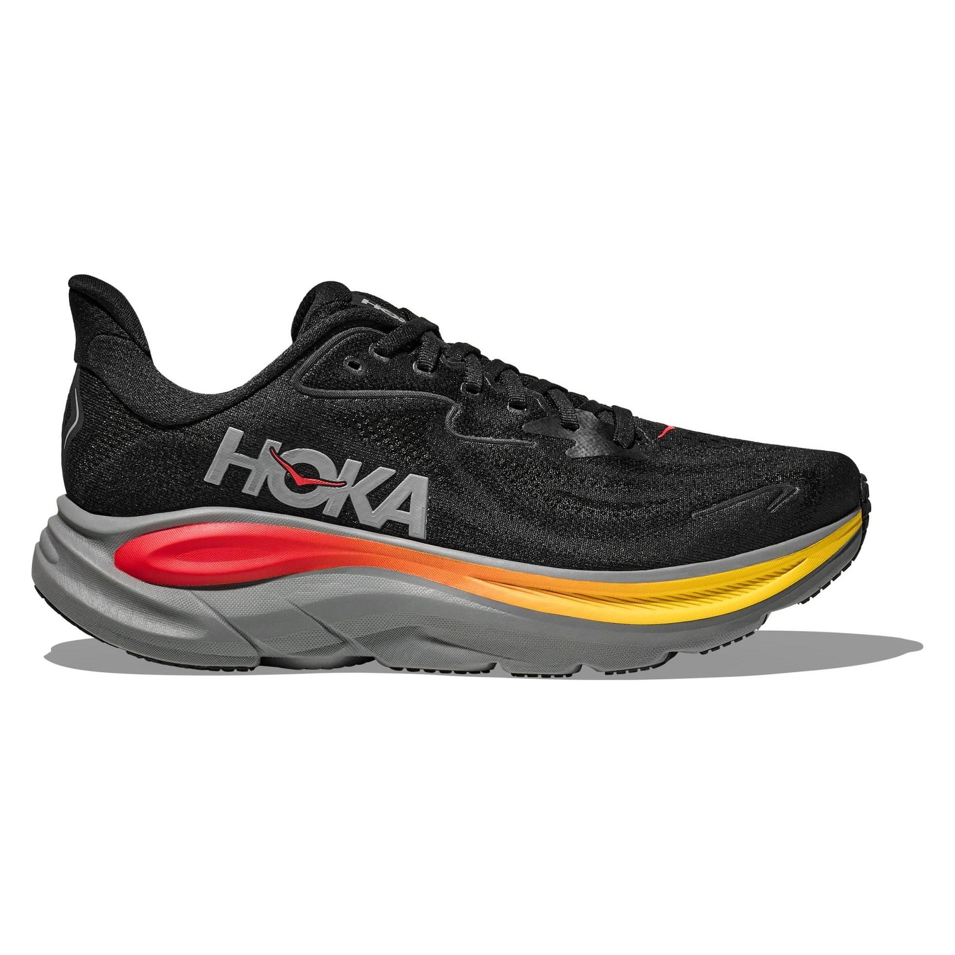 Hoka, Herren, Laufschuhe, Clifton 10 (44 2/3), Schwarz