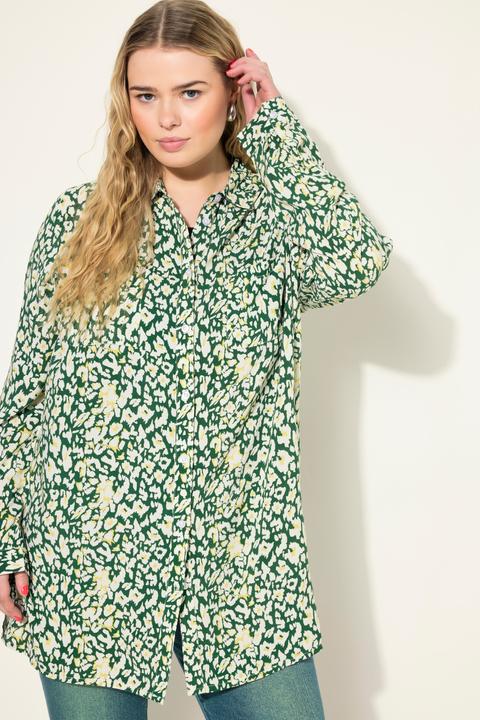 Produktbild Studio Untold Hemdbluse, Boxy Shape, Leo-Print, Langarm (46, 48)