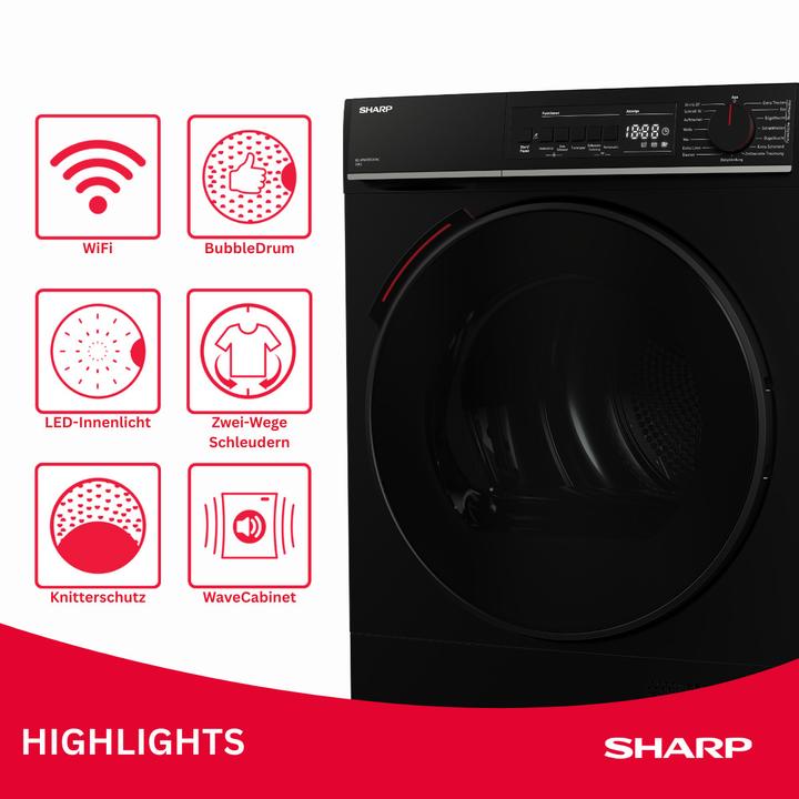 Produktbild Sharp KD-WNHB0S9GMC (10 kg, Rechts)