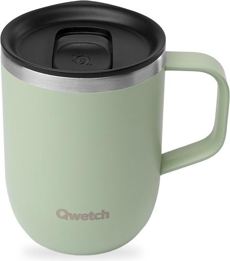 Actual product image Qwetch Stainless steel mug - Matt - Lime green - 350ml
