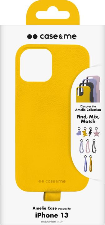 Produktbild Case & Me case&me Amelie Eco Leather case für iPhone 13 / iPhone 14 yellow (Apple iPhone 13)