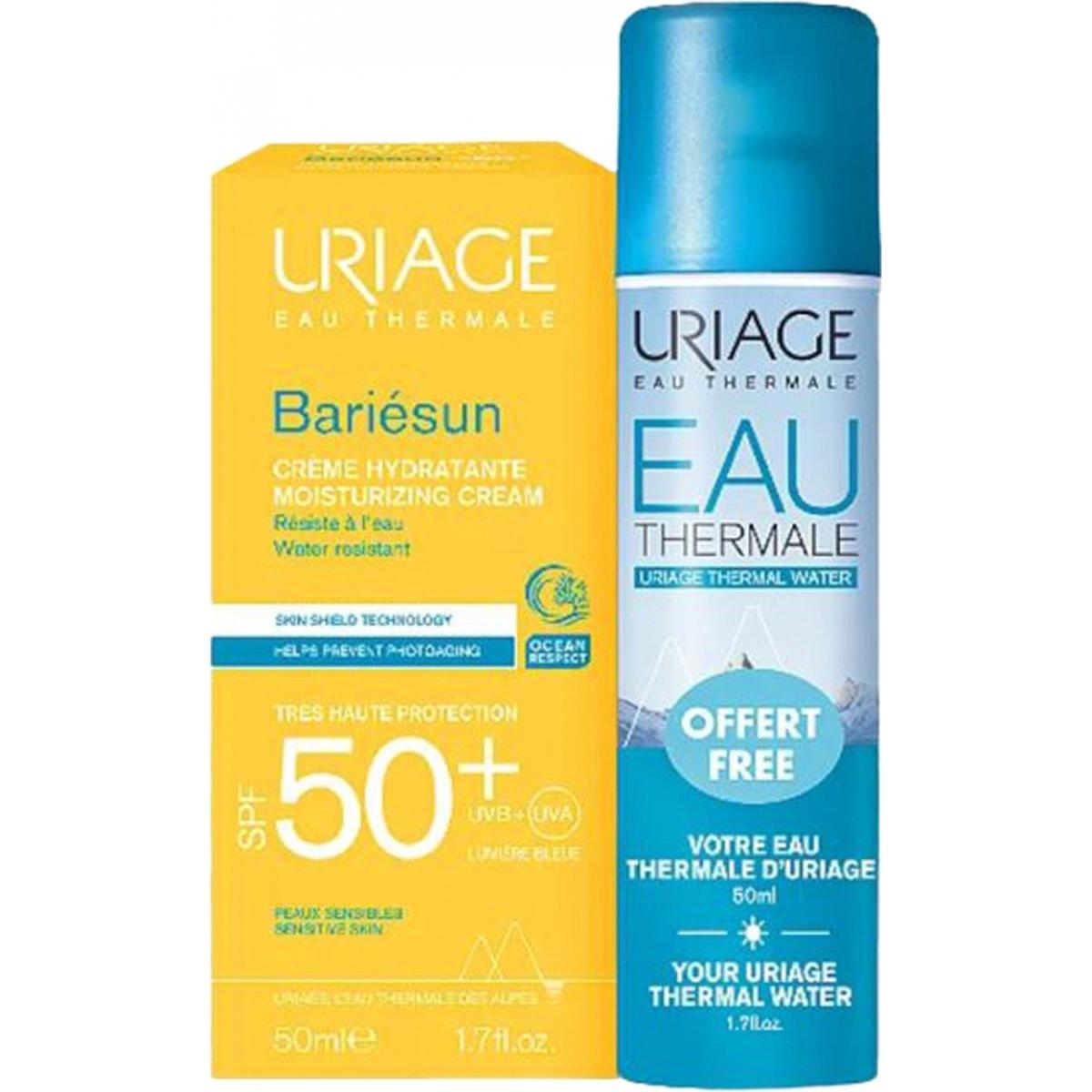 Uriage Bariesun - Feuchtigkeitsspendende Sonnenschutzcreme für das Gesicht Spf50 50ml mit Thermalwasser (Sonnencreme Gesicht, SPF 50, 50 ml) (982942029)